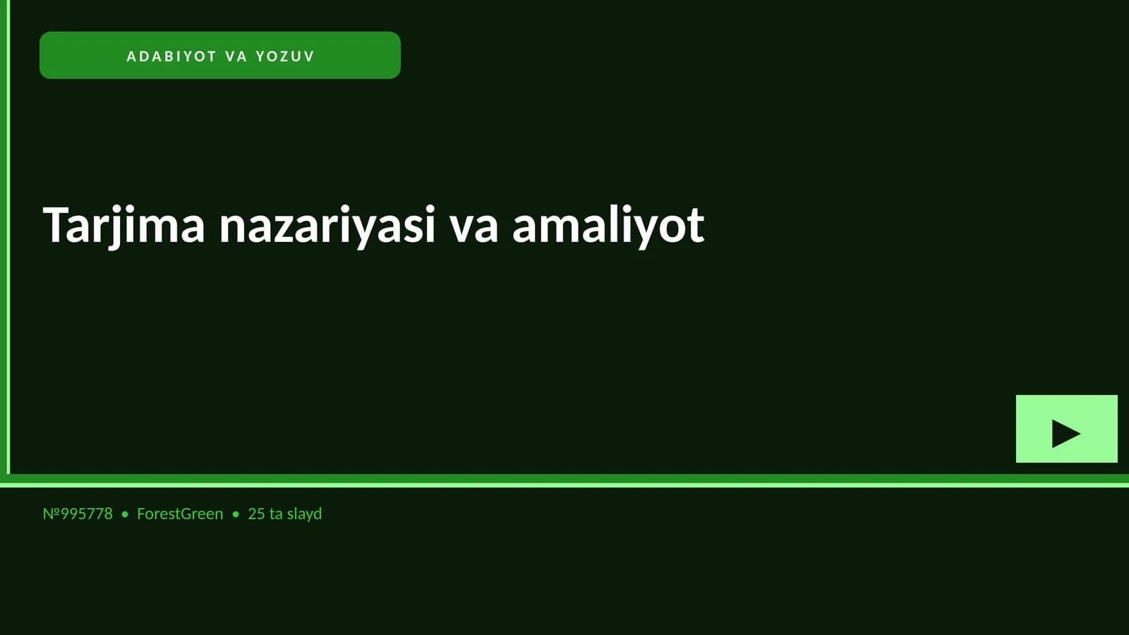 ADABIYOT VA YOZUV