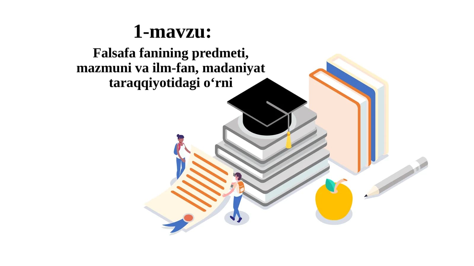 Falsafa fanining predmeti, mazmuni va ilm-fan, madaniyat taraqqiyotidagi oʻrni