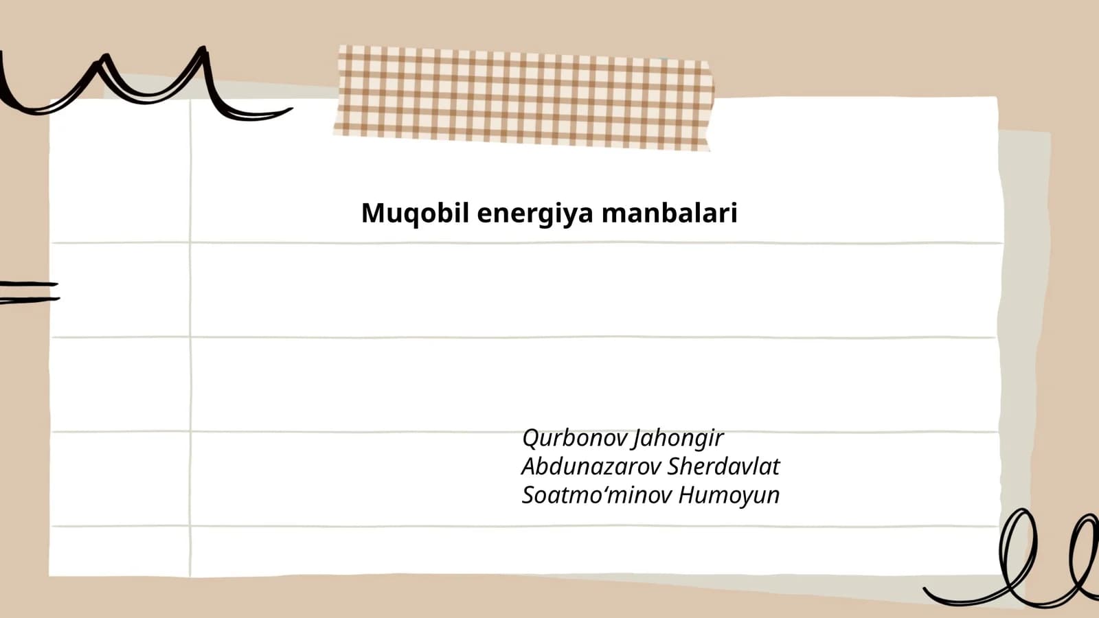 Muqobil energiya manbalari