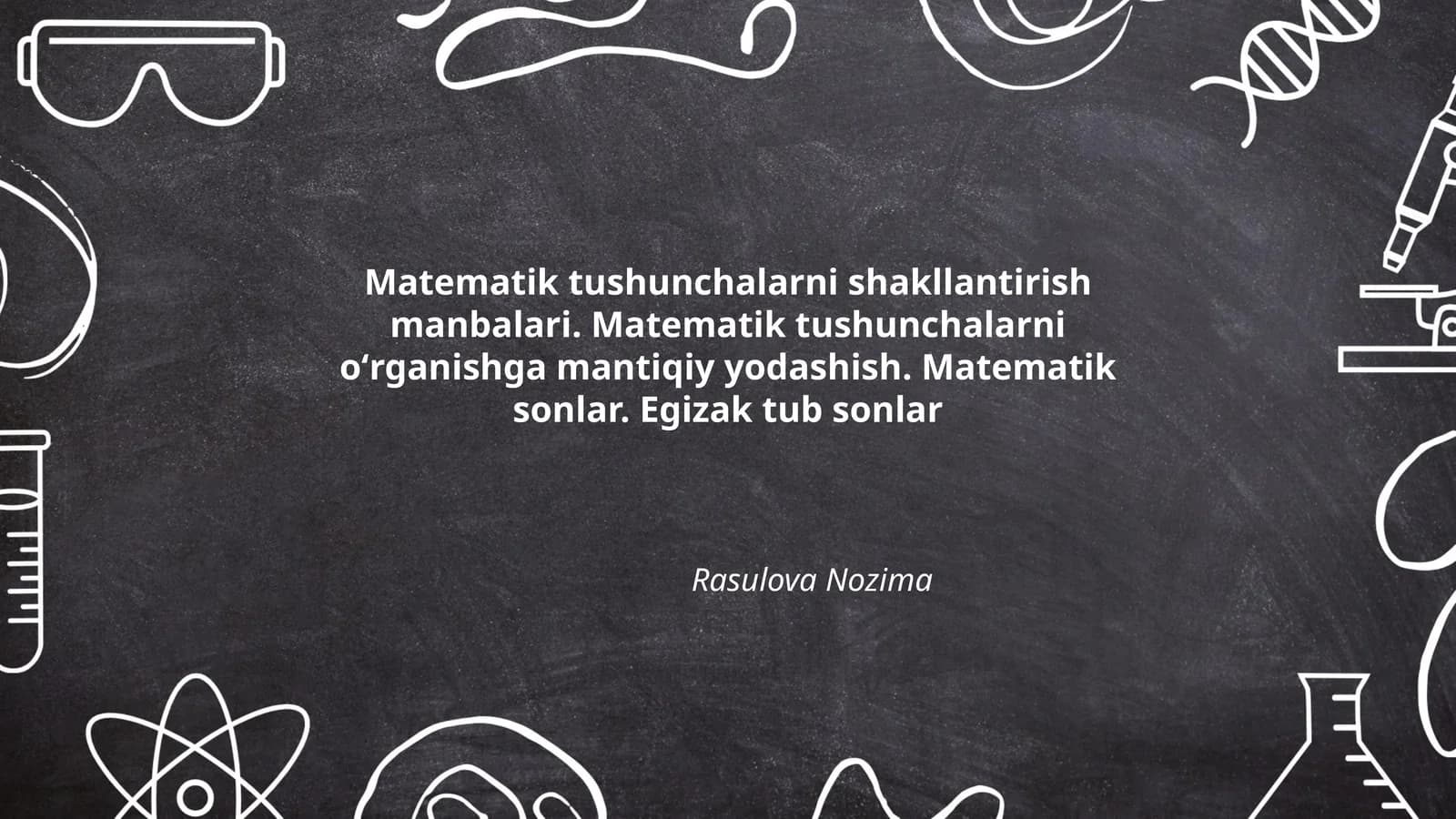 Matematik tushunchalarni shakllantirish manbalari