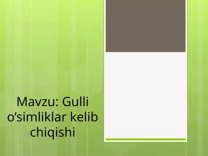 Gulli O'simliklar