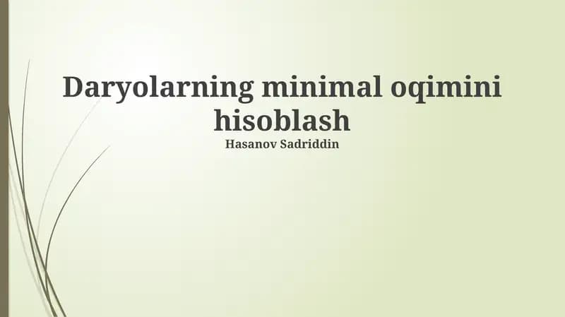 Teskari Tok Metodi