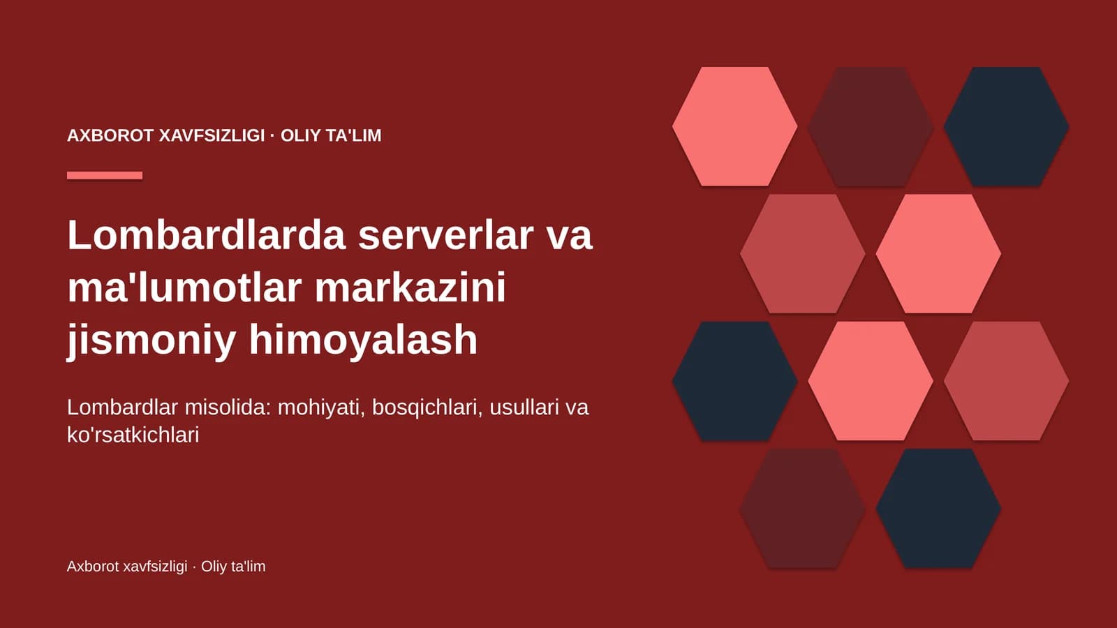 Lombardlarda serverlar va ma'lumotlar markazini jismoniy himoyalash
