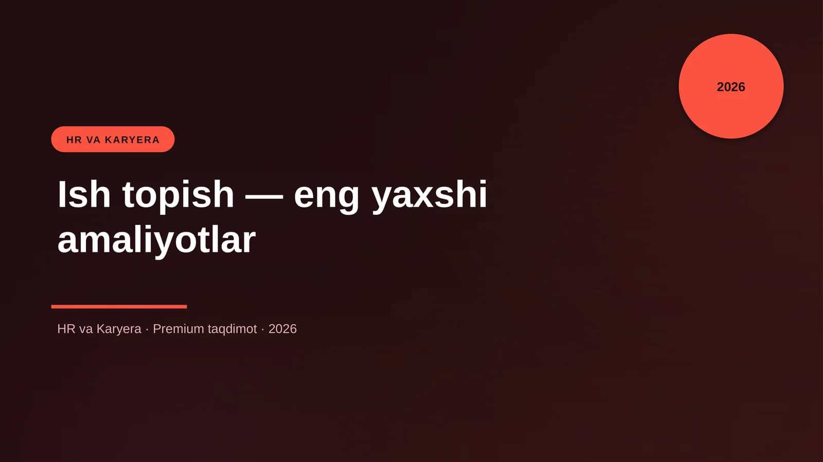 Ish topish — eng yaxshi amaliyotlar