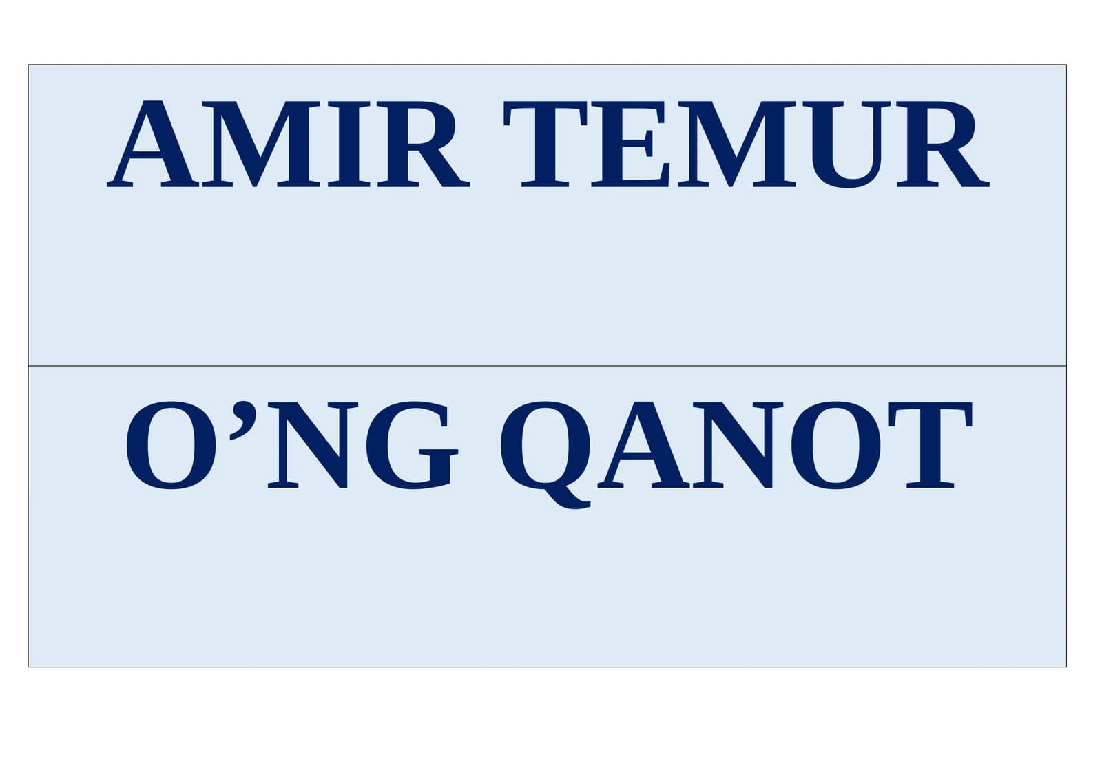 AMIR TEMUR