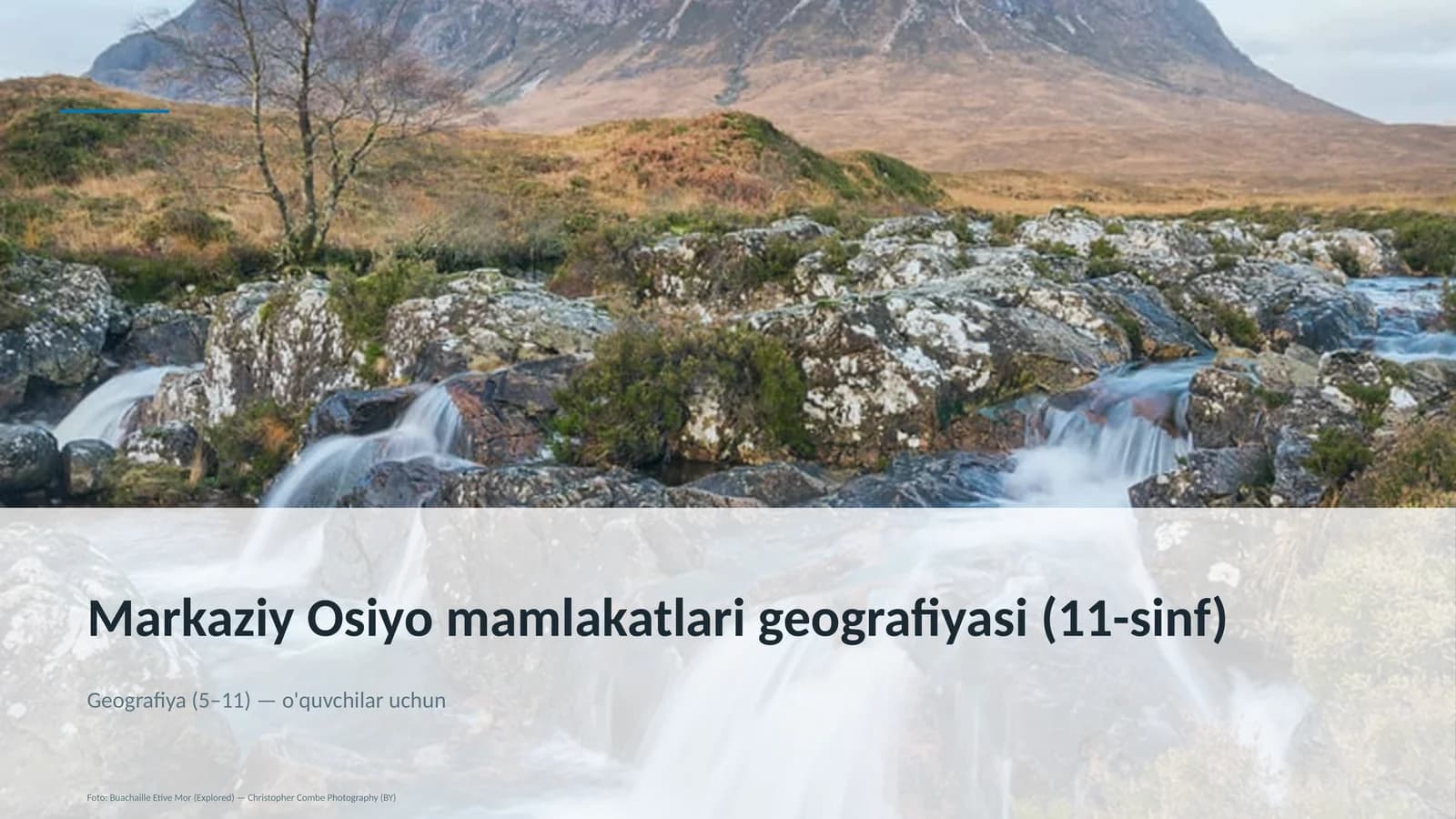 Markaziy Osiyo mamlakatlari geografiyasi (11-sinf)
