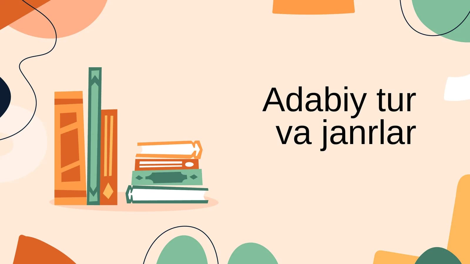 Adabiy tur va janrlar