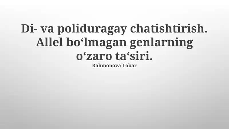 To'ldiruvchi: Mutant fenotiplarni qutqarish