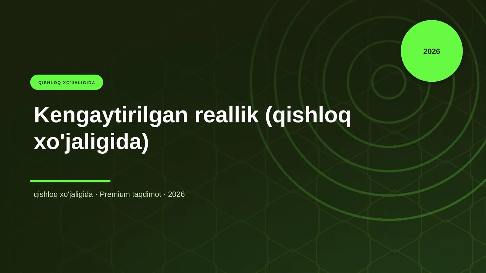 Kengaytirilgan reallik (qishloq xo'jaligida)