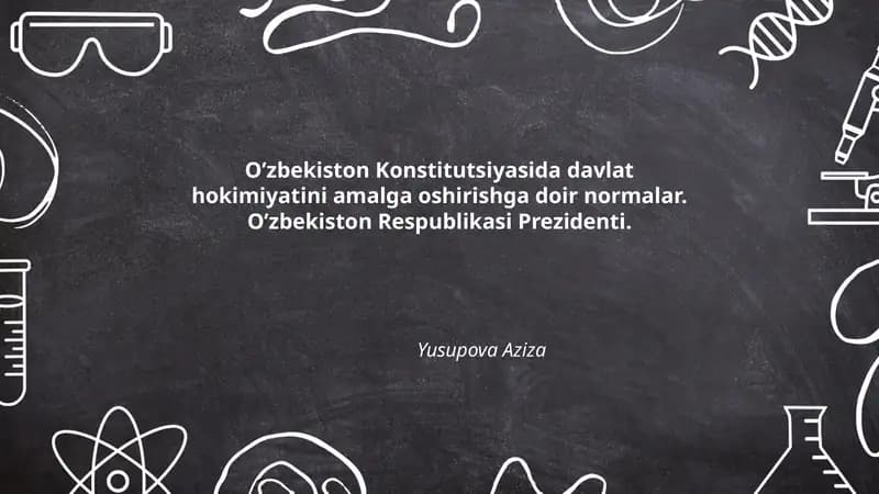 Prezidentning saylanishi va saylov talablari