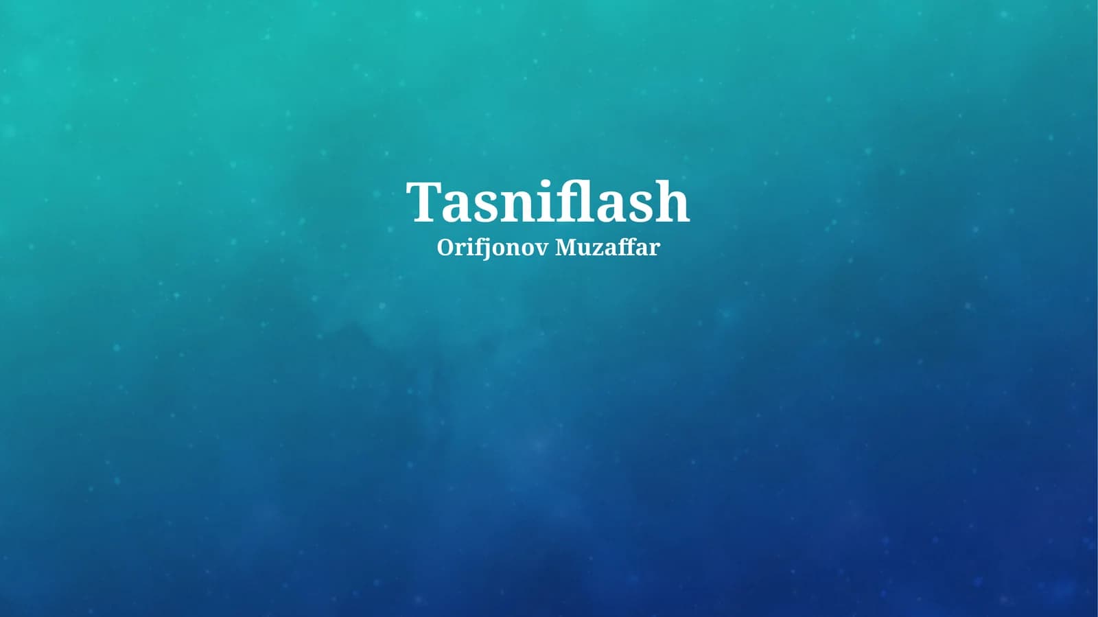 Tasniflash