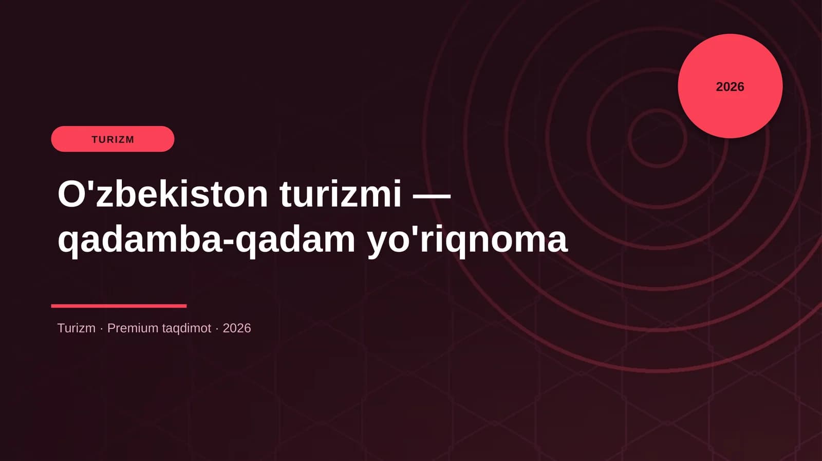 O'zbekiston turizmi — qadamba-qadam yo'riqnoma