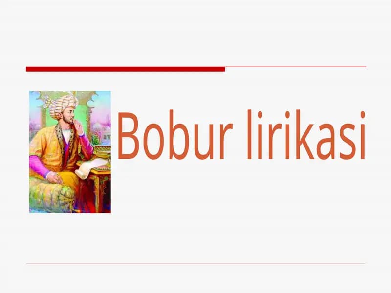 Bobur lirikasi