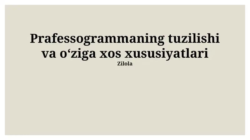 Kasbiy dasturlash