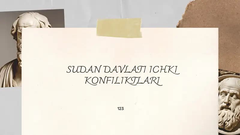 Sudan Davlati Ichki Konfliktlari