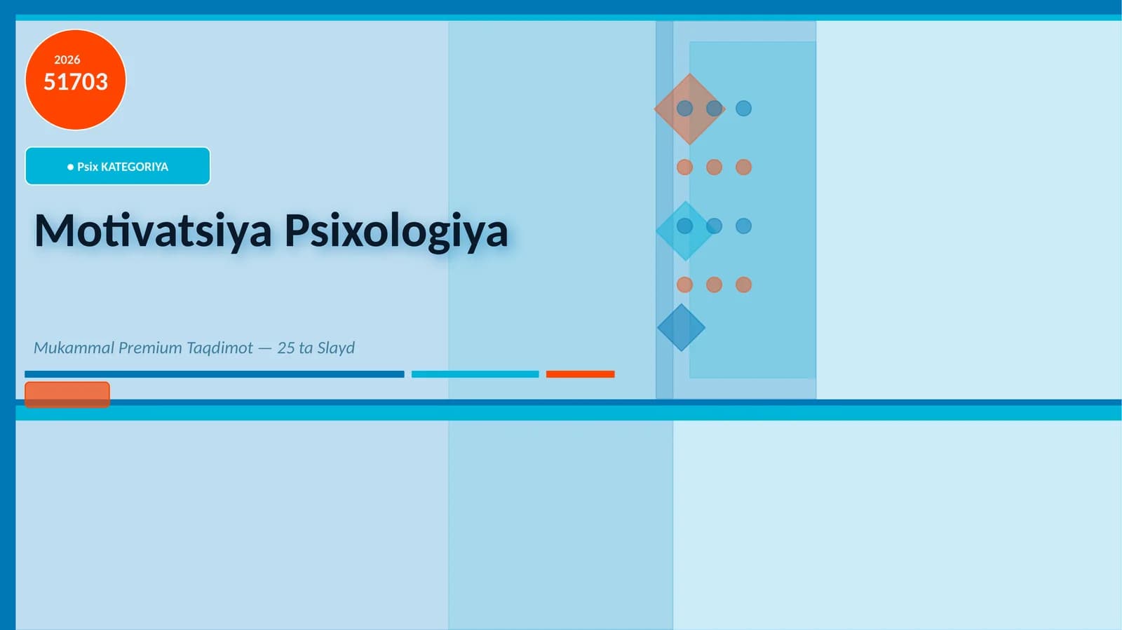 Motivatsiya Psixologiya Mukammal Premium Taqdimot — 25 ta Slayd