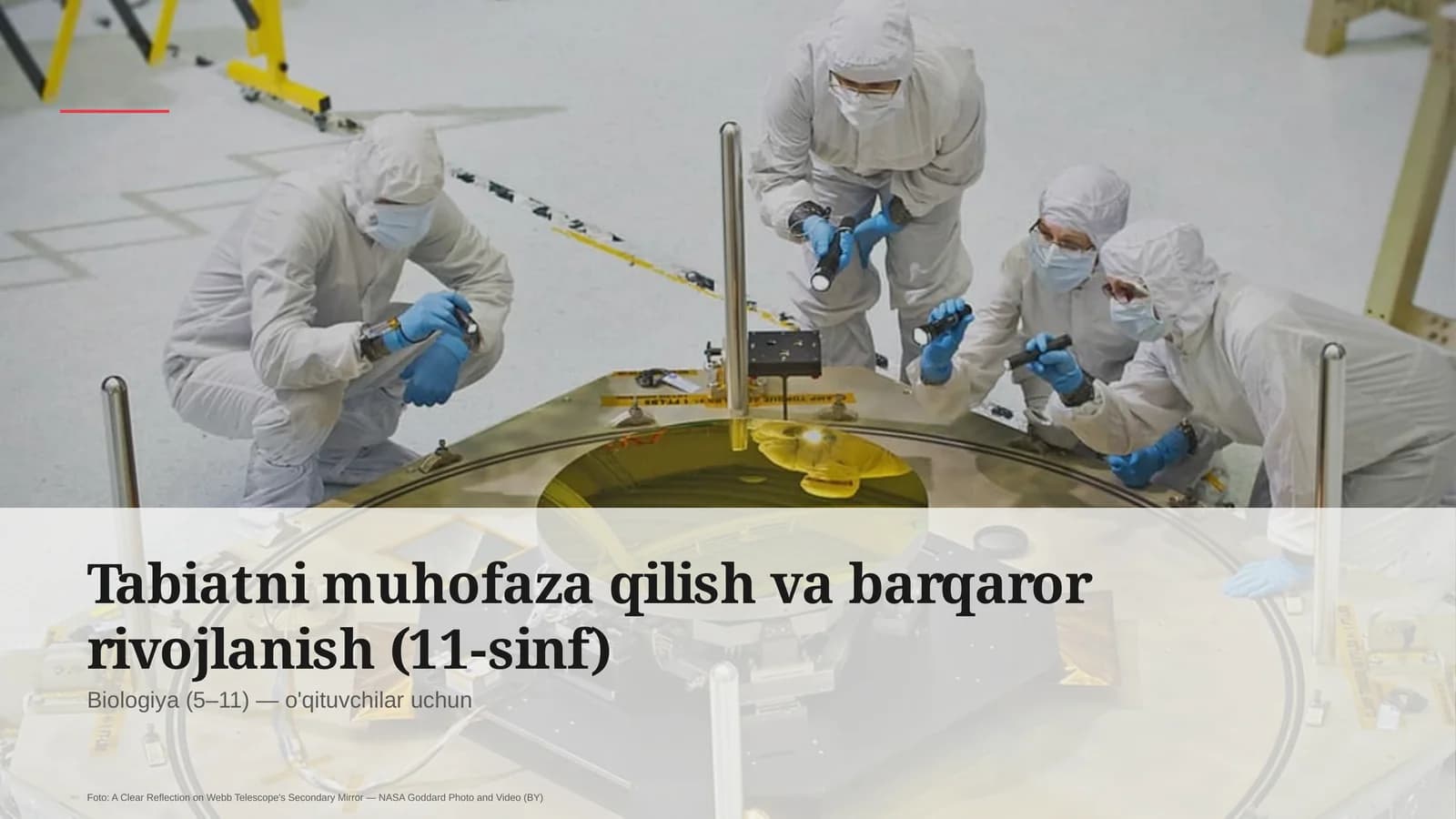Tabiatni muhofaza qilish va barqaror rivojlanish (11-sinf)