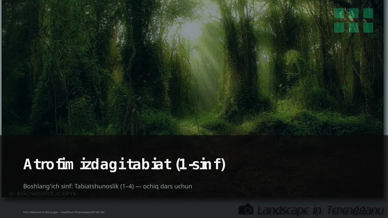 Atrofimizdagi tabiat (1-sinf)