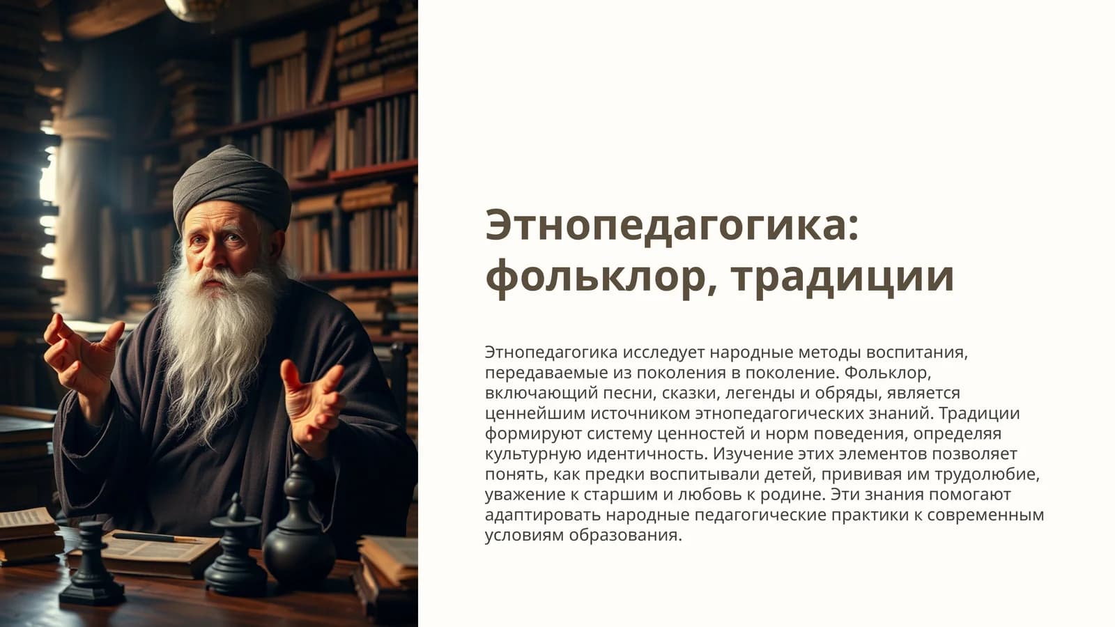 Этнопедагогика: фольклор, традиции
