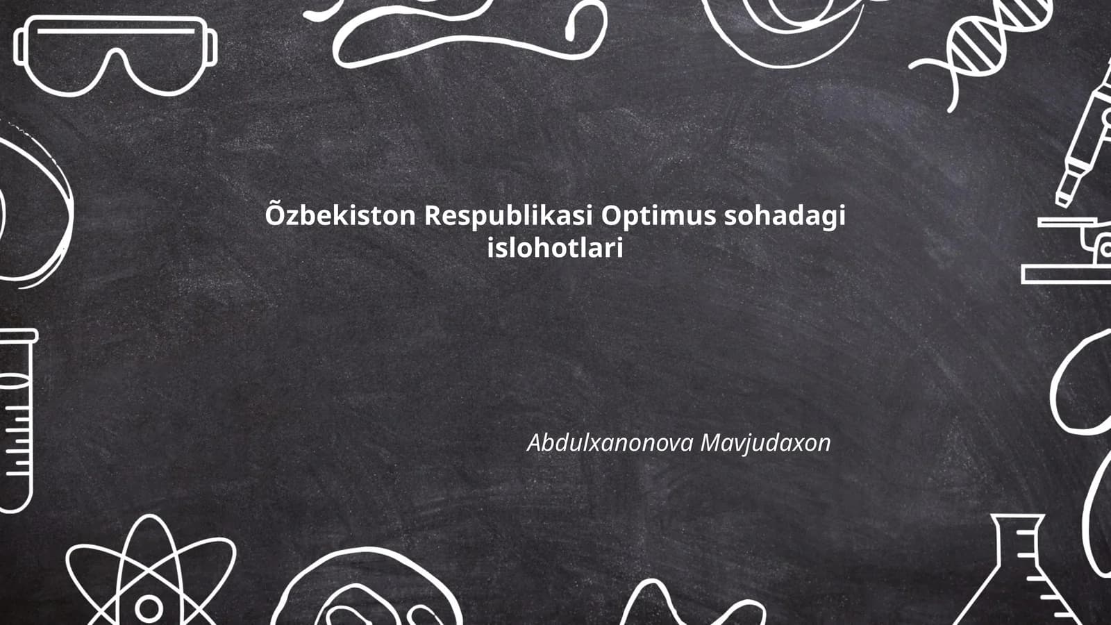 Optimus sohadagi islohotlari
