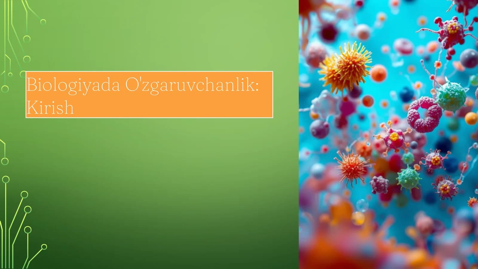 Biologiyada O'zgaruvchanlik