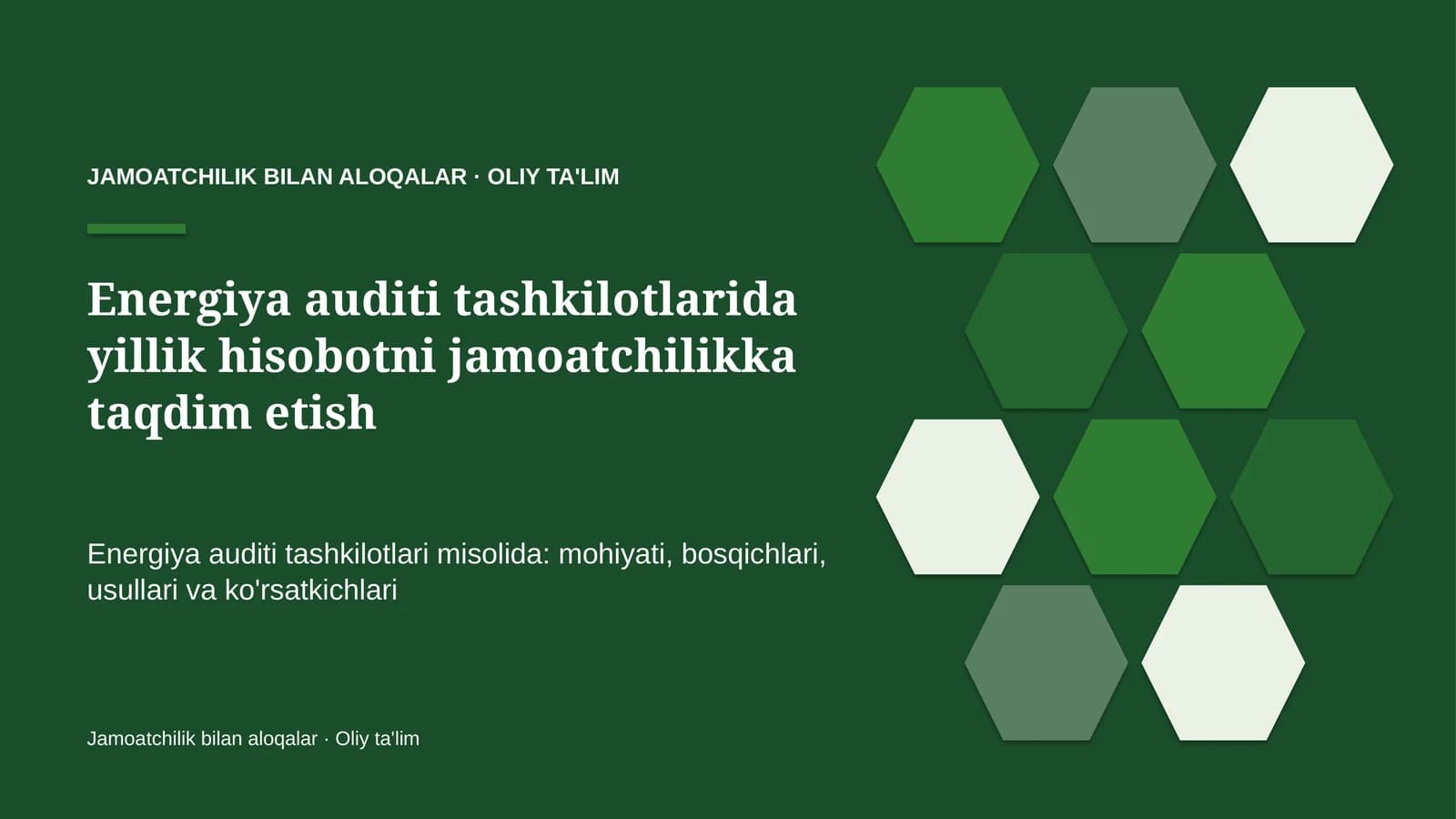 energiya auditi tashkilotlarida yillik hisobotni jamoatchilikka taqdim etish 3038
