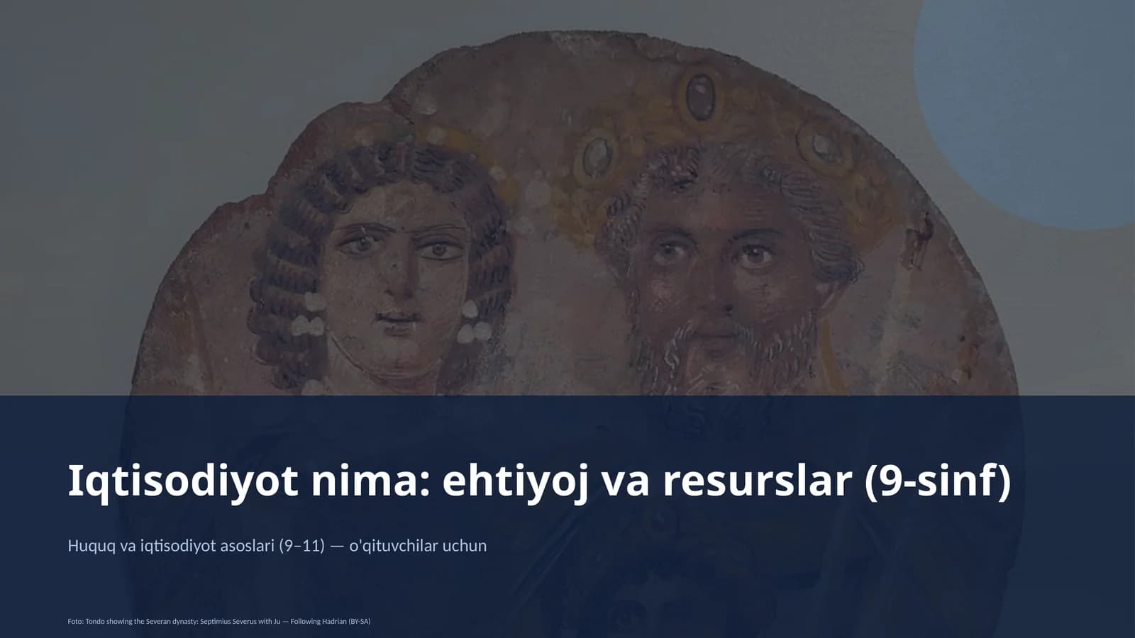Iqtisodiyot nima: ehtiyoj va resurslar (9-sinf)