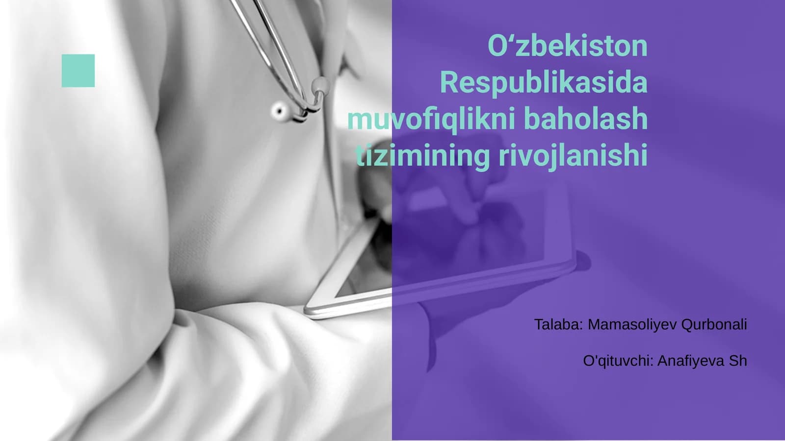 O‘zbekiston Respublikasida muvofiqlikni baholash tizimining rivojlanishi
