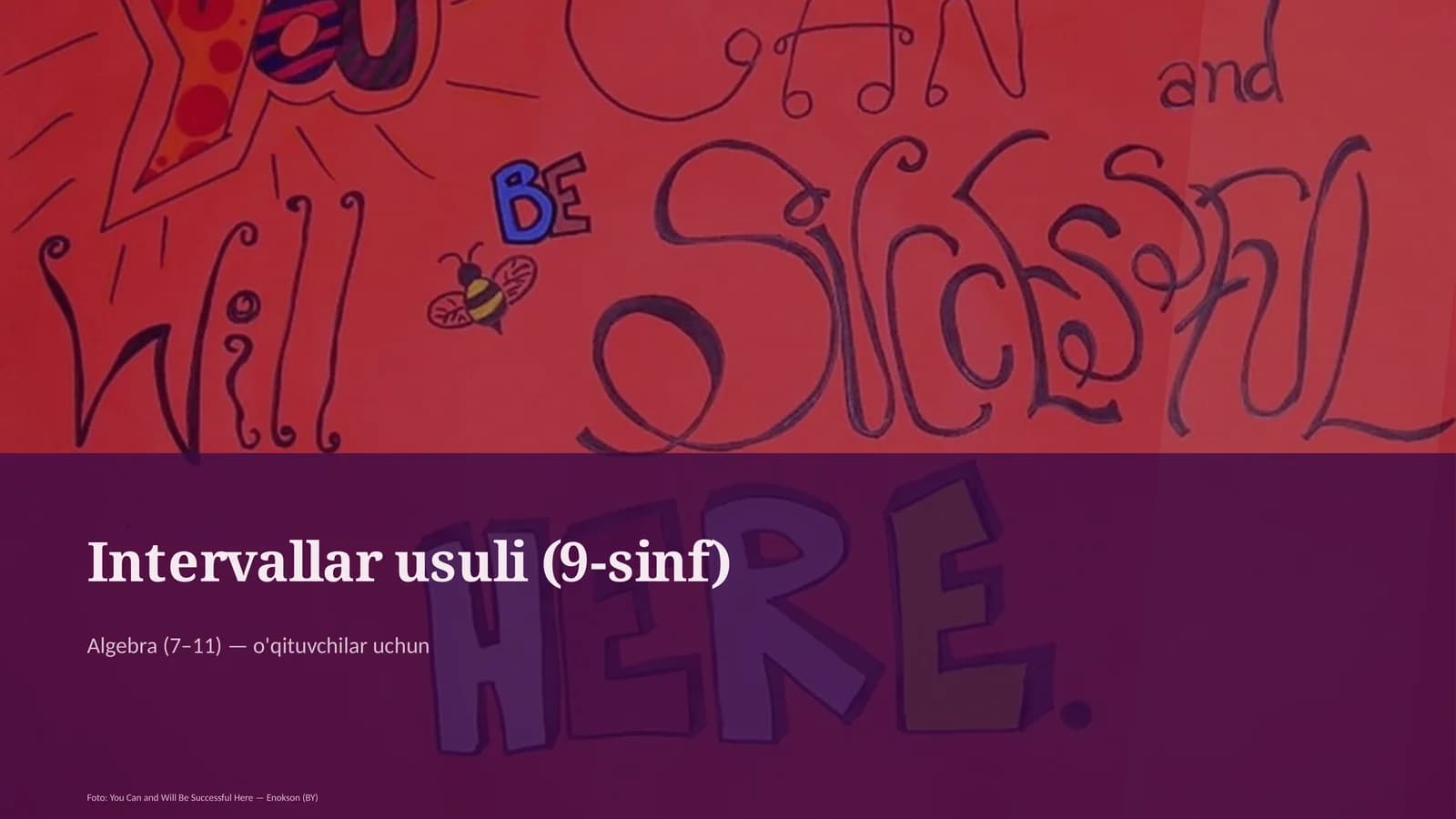 Intervallar usuli (9-sinf)