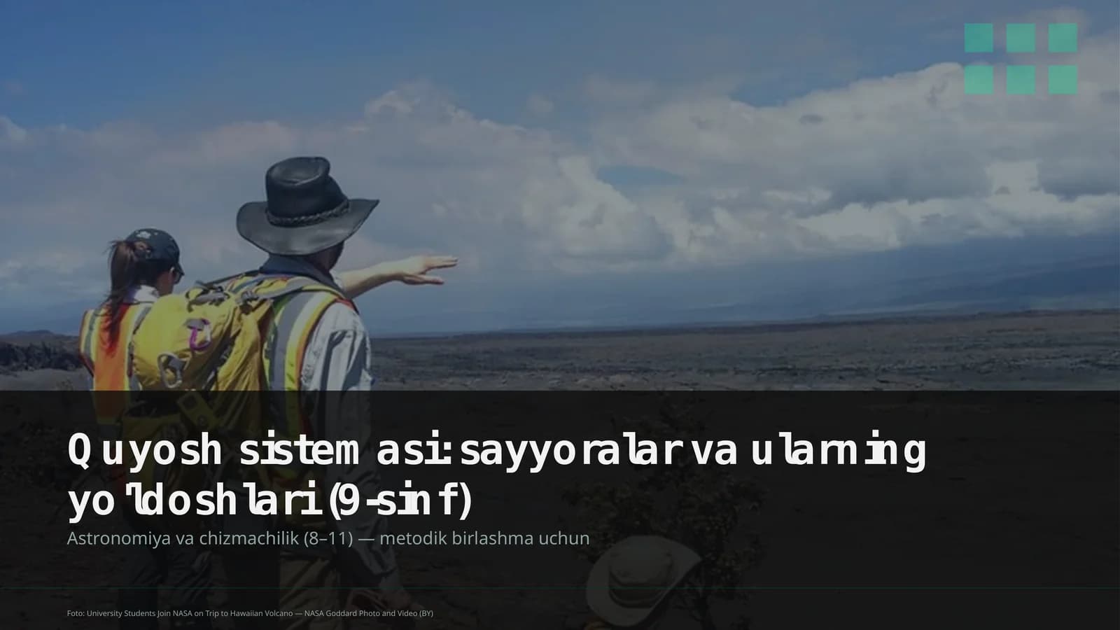 Quyosh sistemasi: sayyoralar va ularning yo'ldoshlari (9-sinf)