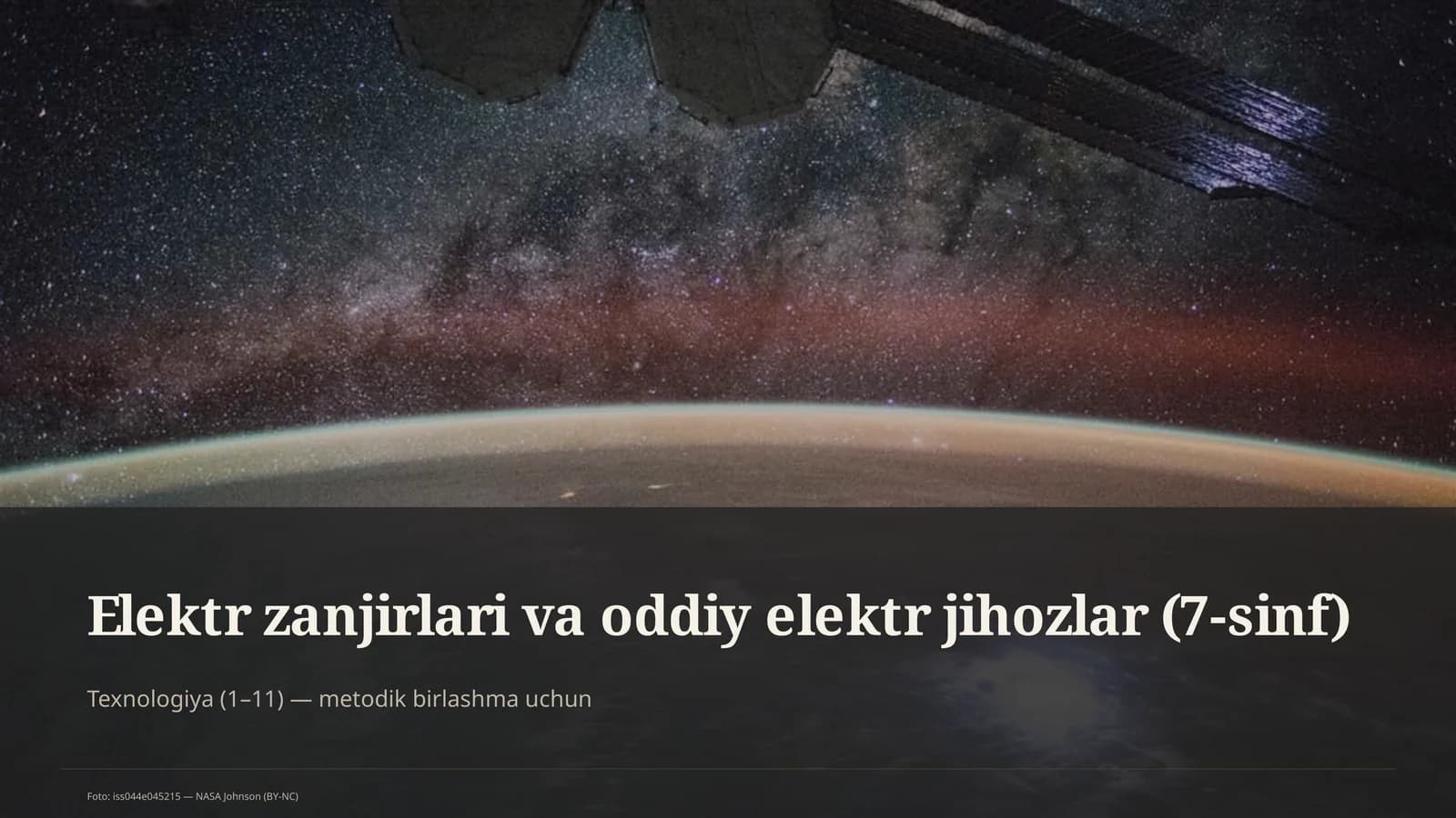 Elektr zanjirlari va oddiy elektr jihozlar (7-sinf)