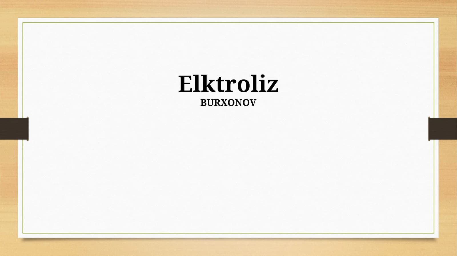 Elektroliz