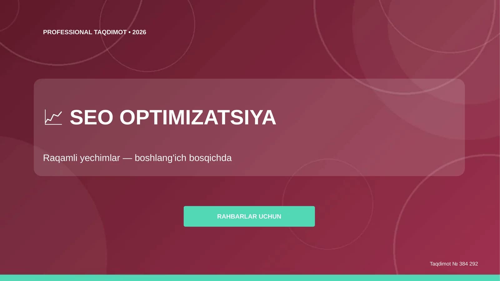SEO OPTIMIZATSIYA