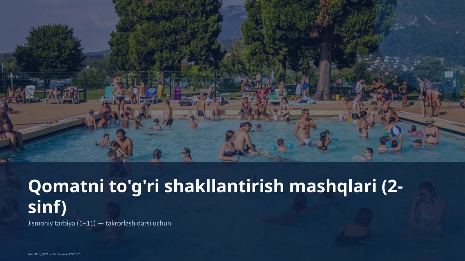Qomatni to'g'ri shakllantirish mashqlari (2-sinf)