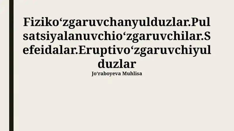 RR Lyrae Yulduzlari