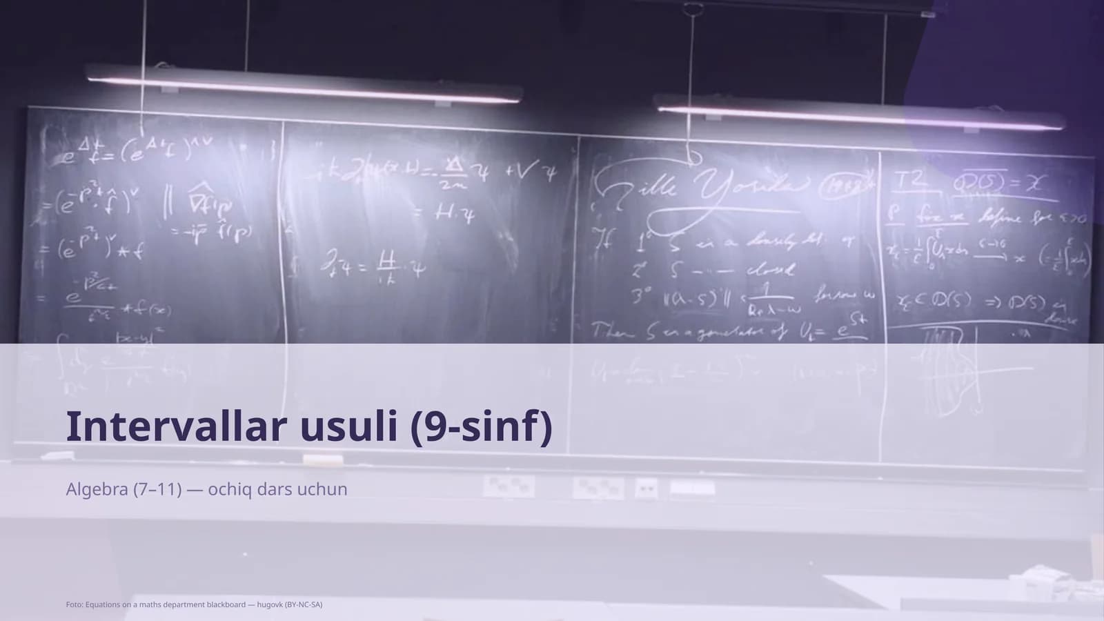 Intervallar usuli (9-sinf)