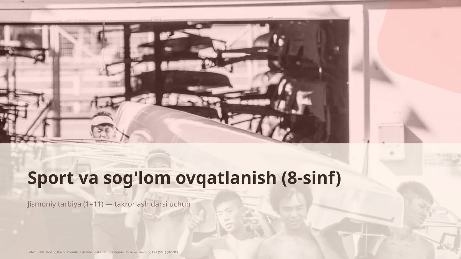 Sport va sog'lom ovqatlanish (8-sinf)
