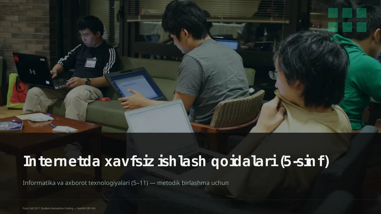 Internetda xavfsiz ishlash qoidalari (5-sinf)