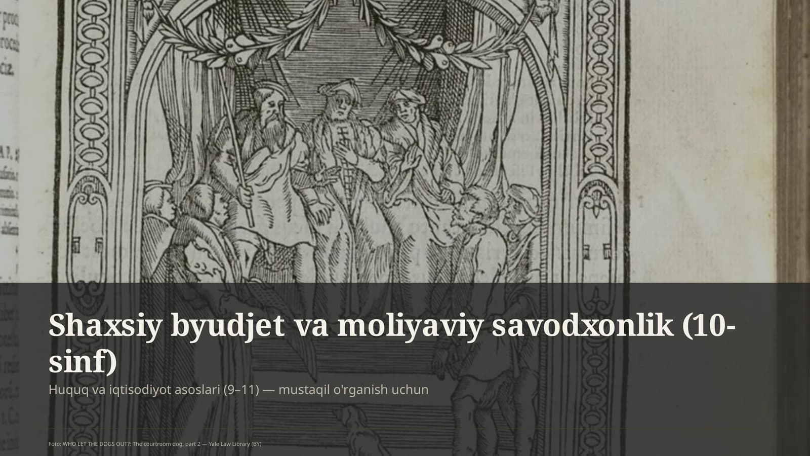 Huquq va iqtisodiyot asoslari (9–11)