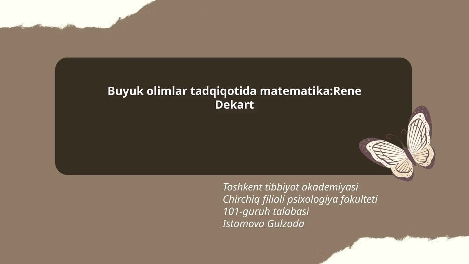 Matematika: Rene Dekart