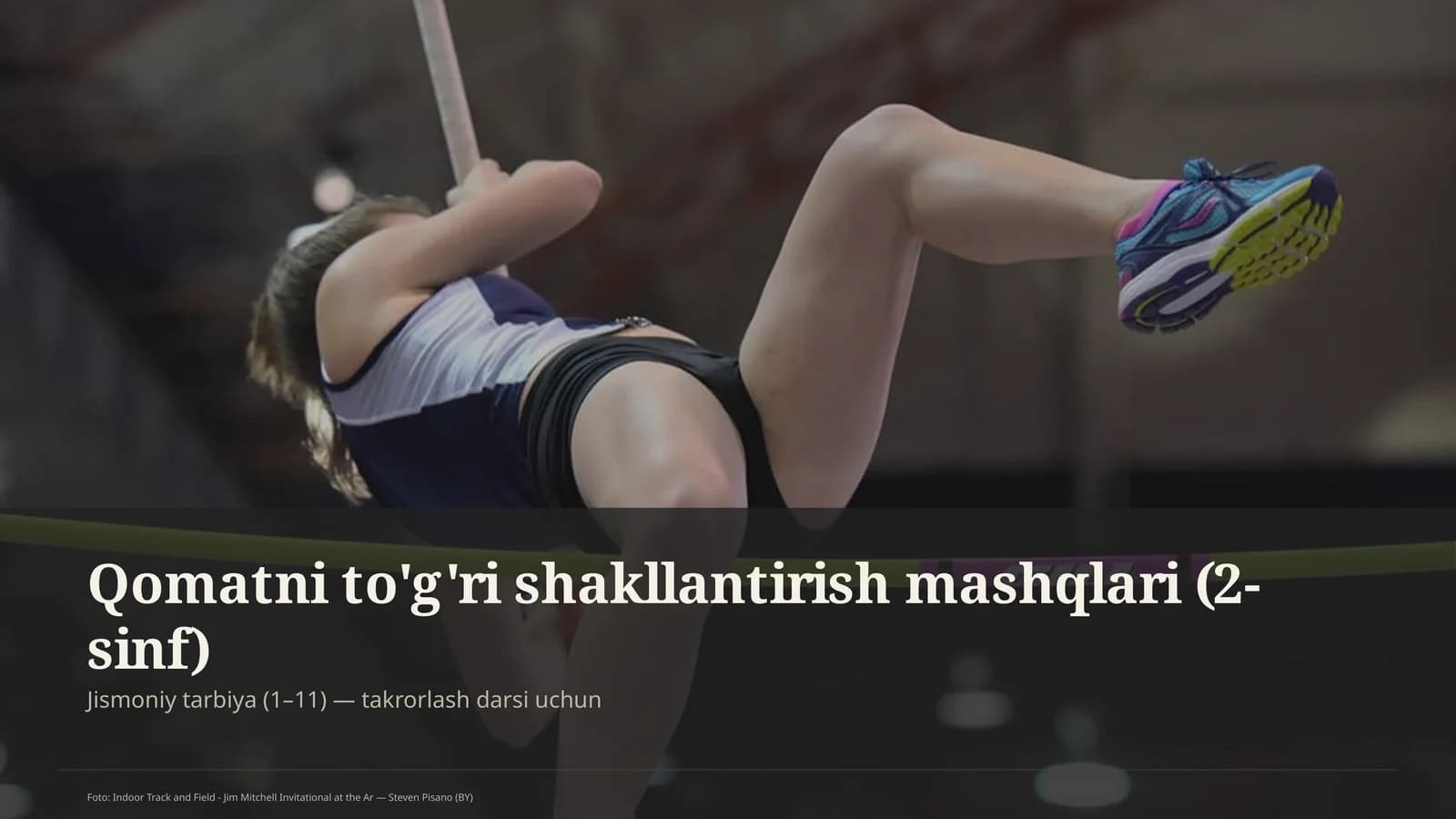 Qomatni to'g'ri shakllantirish mashqlari (2-sinf)