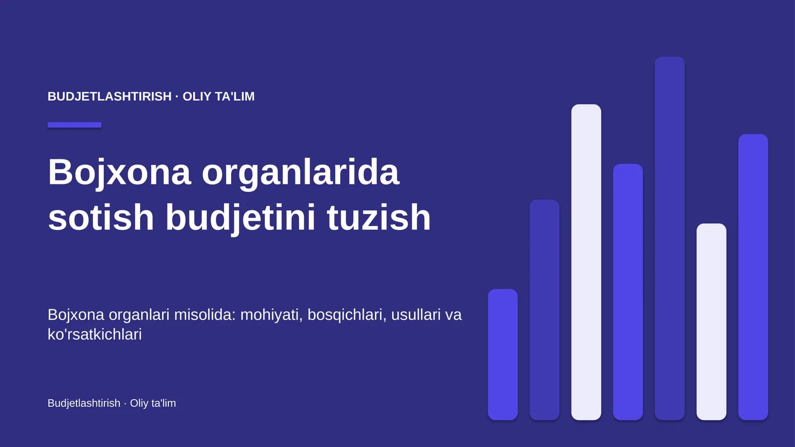 Bojxona organlarida sotish budjetini tuzish