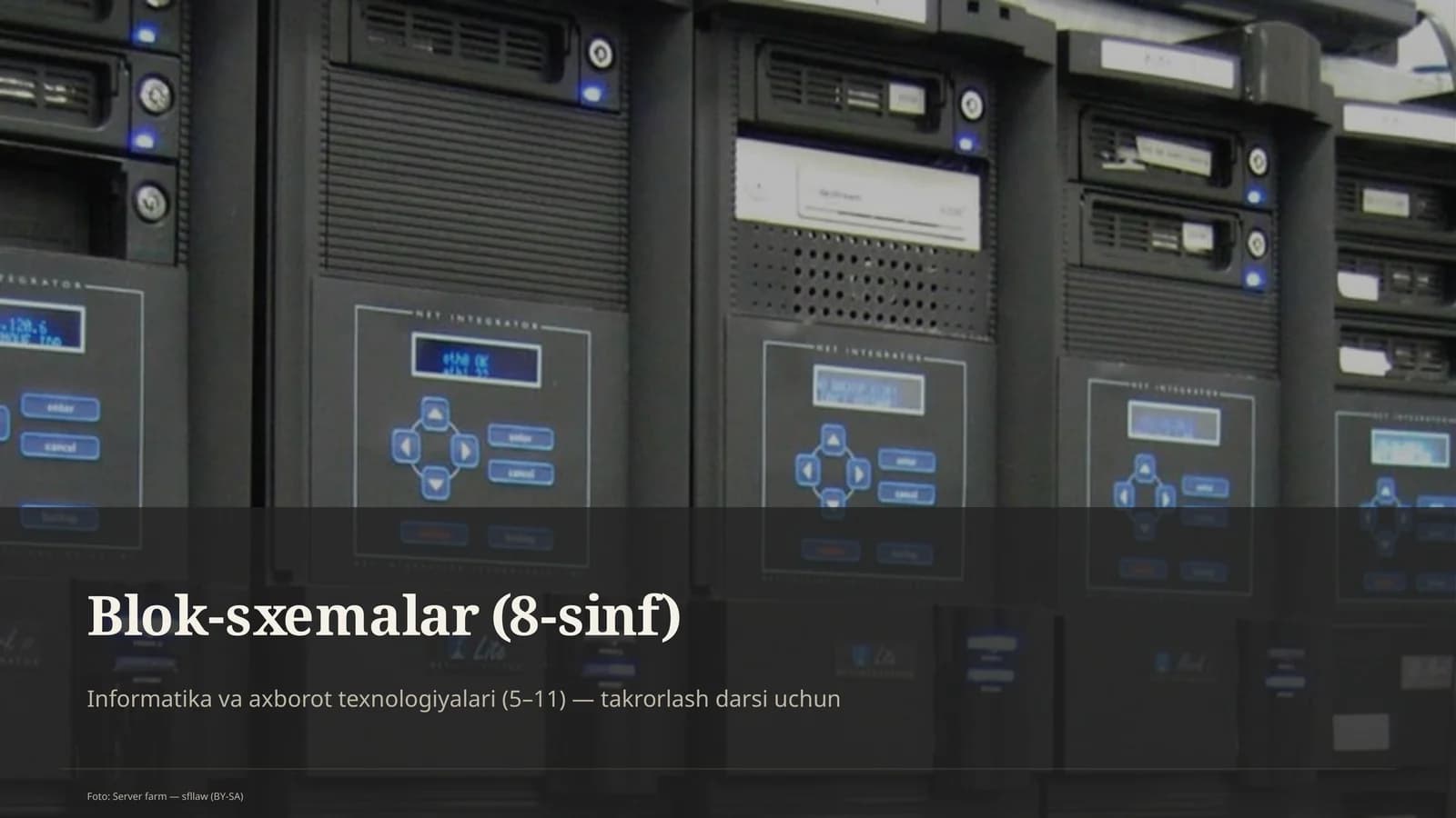 Blok-sxemalar (8-sinf)