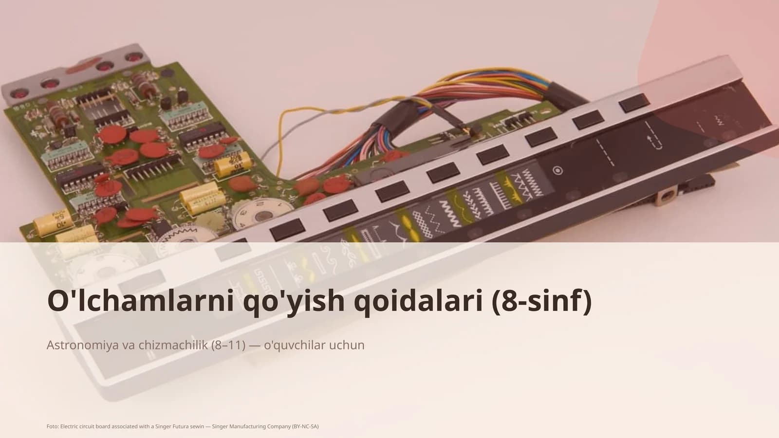 O'lchamlarni qo'yish qoidalari (8-sinf)