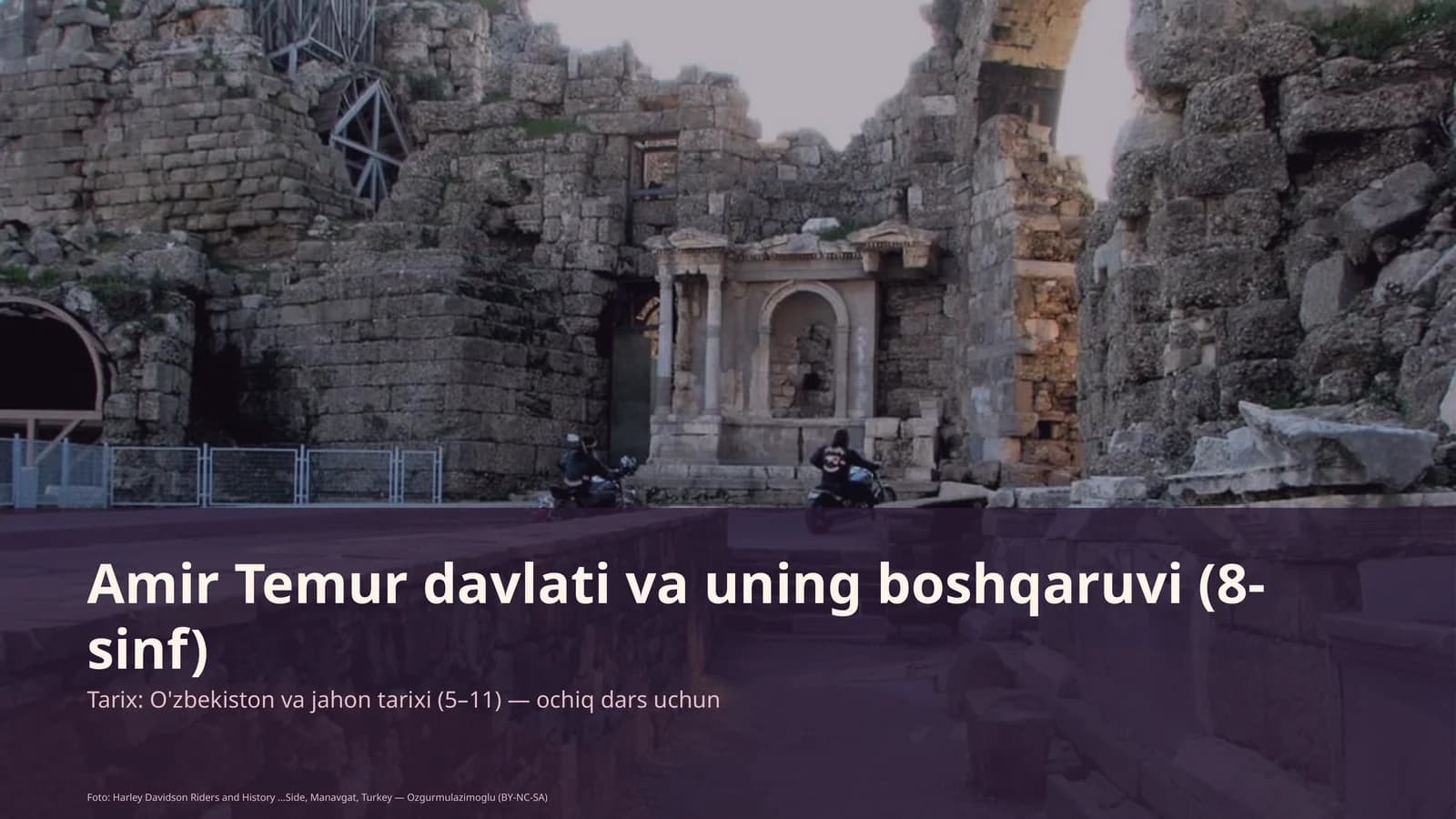 Amir Temur davlati va uning boshqaruvi (8-sinf)