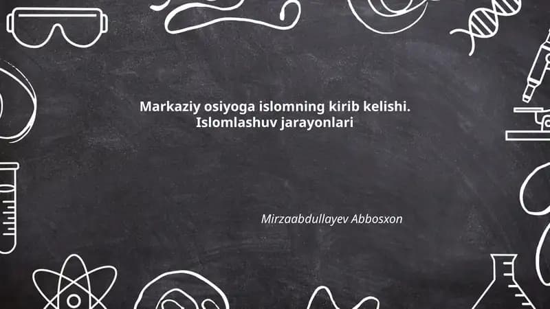 Markaziy osiyoga islomning kirib kelishi