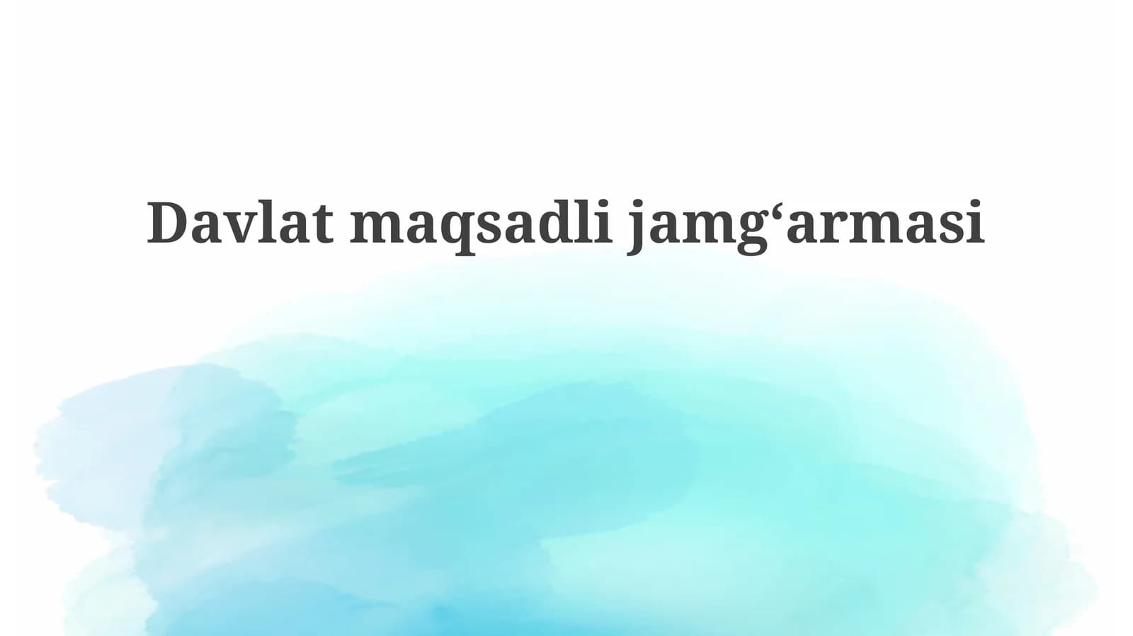 Davlat Maqsadli Jamg'armasi: Samaradorlik va Muammolar