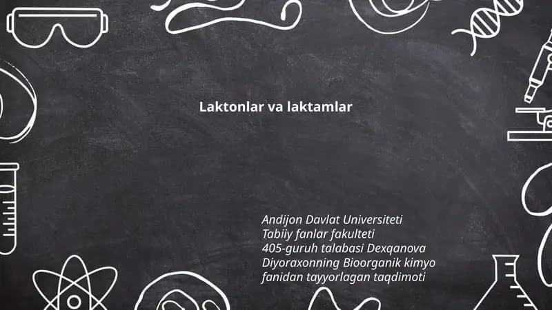 Laktonlar va laktamlar