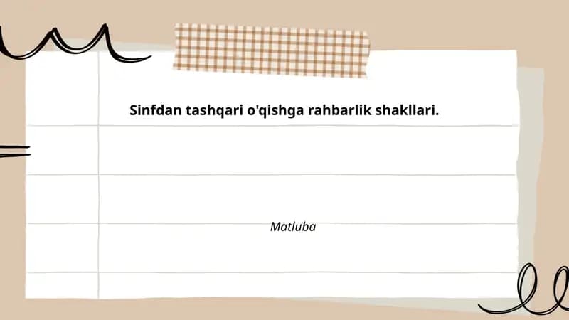 Individual konsultatsiyalar va shaxsiy rejalashtirish