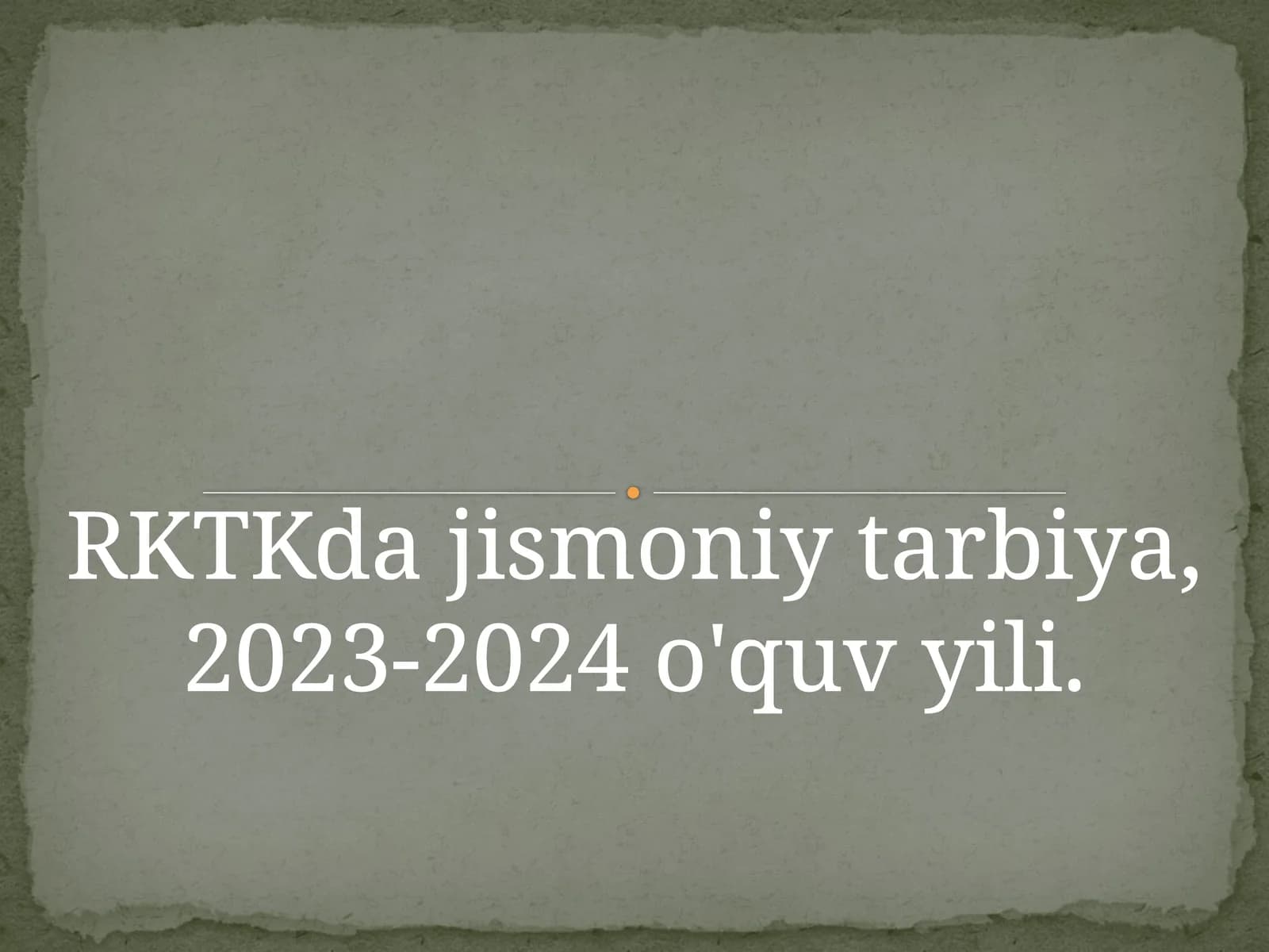 Tibbiyot kollejida jismoniy tarbiya faoliyati